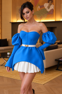 Rochie Nina Albastru Electric – imaginea 3