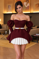 Rochie Nina Burgundy – imaginea 2