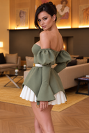 Rochie Nina Sage Green – imaginea 3
