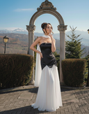 Rochie Elina Alb-Negru
