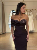 Emily Dark Brown Dress