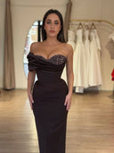 Emily Dark Brown Dress