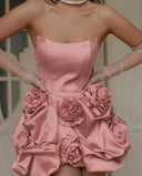 Rochie Nicolle Dusty Pink